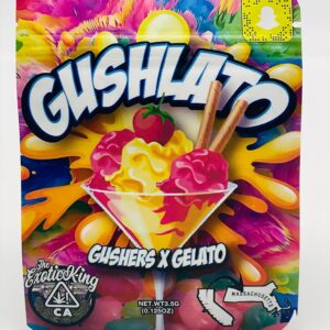 50 Gushlato Gusher X Gelato 3.5-gram Empty Mylar bags