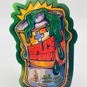 50 Sauce Energy 3.5-gram Empty Mylar bags