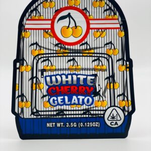 50 White Cherry Gelato 3.5-gram empty Mylar bags