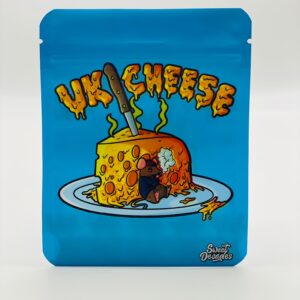 50 UK Cheese 3.5-gram empty Mylar bags