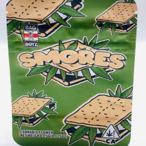 50 Smores 3.5-gram empty Mylar bags