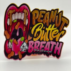 50 Peanut Butter Breath 3.5-gram empty Mylar bags