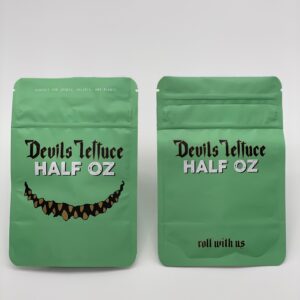 Devils Lettuce Half Oz Empty Bags 3.5 gram