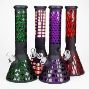 12.5″ Soft glass 7mm Beaker water bong