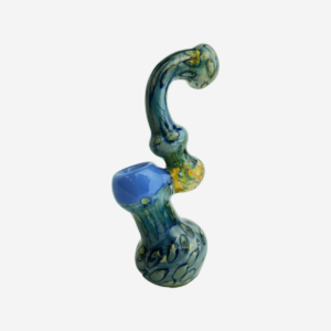 7″ Color Spotted Bubble Glass Bubbler (Assorted Colors)