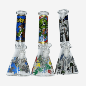 10″ PRIINTED BEAKER WATERPIPE