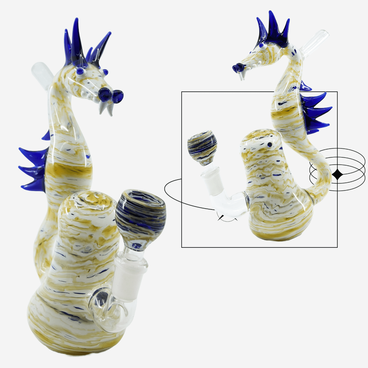 Dragon Glass Smoking Bong