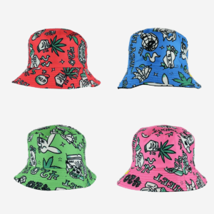 420 Skull Bunny Cannabis Life Design Bucket Hat