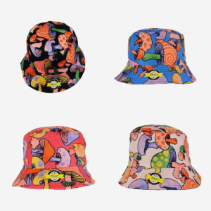 Mushroom Designs Bucket Hats