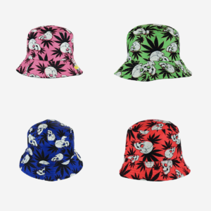 Skull Cannabis Life Design Bucket Hats