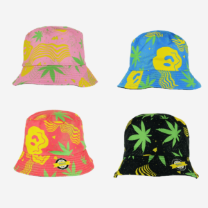 Drippy Smile Cannabis Life Design Bucket Hat