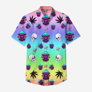 [5 Units] Skull Mushroom Green Leaf Shirt Pack