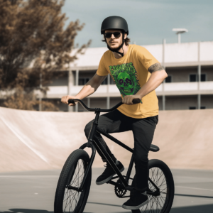  Cannabis Skull Half Sleeve Black T-shirt