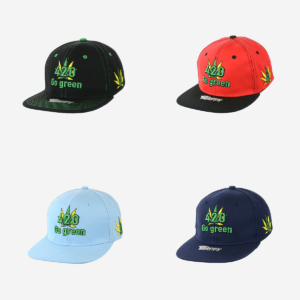  420 Go Green Embroidered Snapback Hat